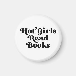 Heet Meisjes Lees Boeken Magneet