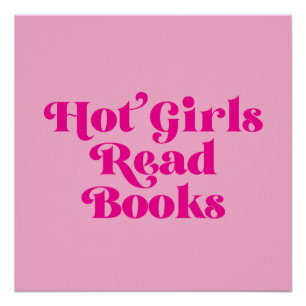 Heet Meisjes Lees Boeken Perfect Poster