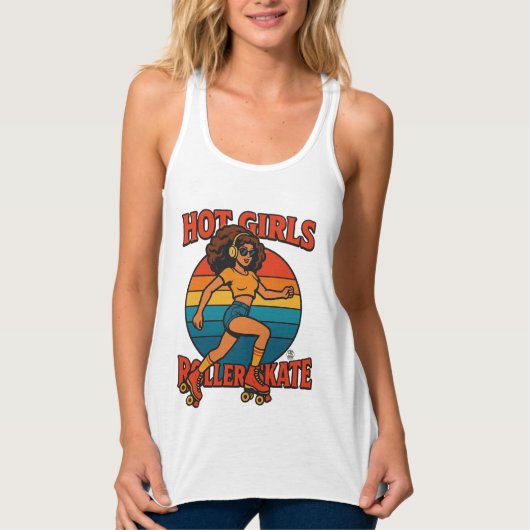 Heet Meisjes Roller Skate Shirt (Voorkant)