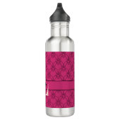 Heet Monogram en noem Aangepaste waterfles Waterfles (Rechts)