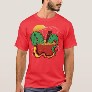 Heet Noodle Kawaii Dragon door Tobe Fonseca T-shirt