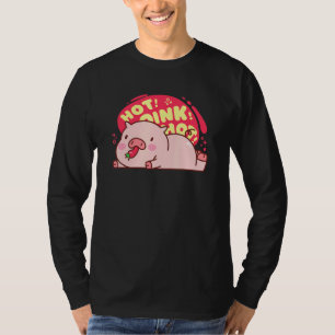 Heet Oink Heet Pig Eating Pepper Cute Food T-shirt