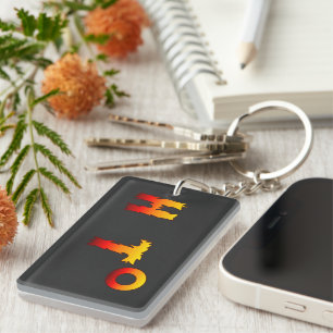 Heet Opwarming van de aarde Sleutelhanger