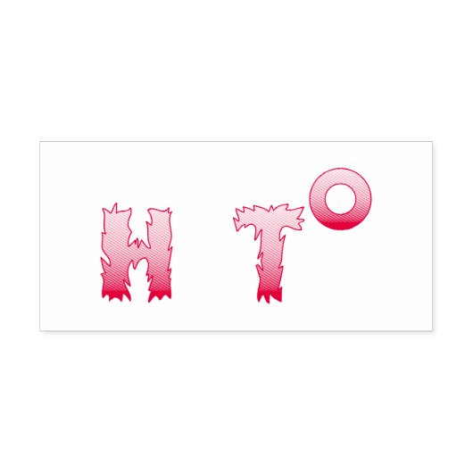 Heet | Opwarming van de aarde Zelfinktende Stempel (Design)