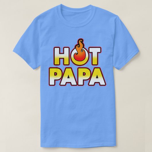 Heet Papa Cool Beste Papa Gift Voor Vaders T-shirt (Design voorkant)