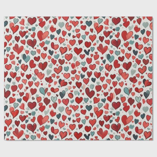 Heet patroon cadeaupapier (Vlak)