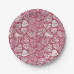 Heet patroon papieren bordje