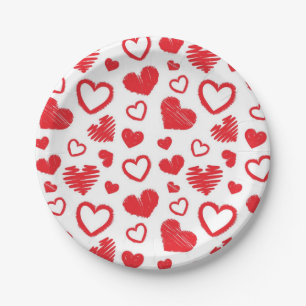 Heet patroon papieren bordje