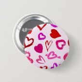 Heet patroon ronde button 5,7 cm (Voorkant /achterkant)
