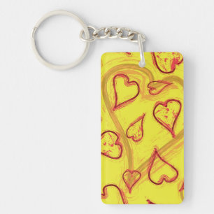 Heet patroon sleutelhanger