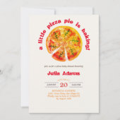 Heet Pizza Appeltaart barbeque cheesy Baby shower  Kaart (Voorkant)