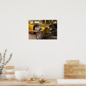 Heet Rod Gold Poster (Keuken)