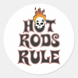 Heet Rods Rule 3" Sticker