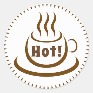 Heet! Ronde Sticker