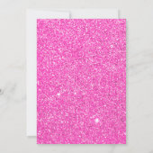 Heet roze 50ste verjaardag uitnodigingen vijftig g (Achterkant)