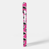 Heet Roze Abstract Dierenprint Case-Mate iPhone Case (Achterkant / Links)