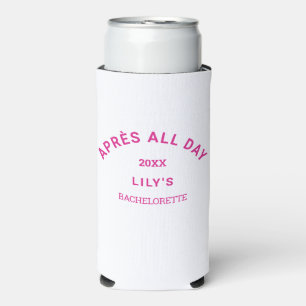 Heet roze après hele dag Bachelorette Ski Crest