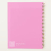 Heet Roze Aura Grote Jaar Planner (Achterkant)