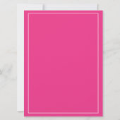 Heet Roze Brede Logo Grand Opening Kaart (Achterkant)