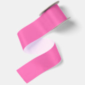 Heet Roze Brede Satijn Lint (Achterkant)