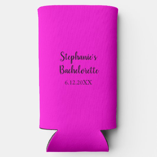 Heet Roze Bruiloft Bachelorette Party Gift Favor (Achterkant)