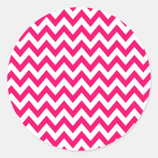 Heet Roze Chevron Stickers (Voorkant)
