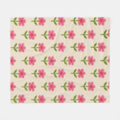 Heet Roze Dekbed Fleece Deken (Voorkant (Horizontaal))