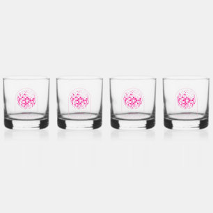 Heet Roze Disco Boogie Bruiloftsfeestje Whisky Glas