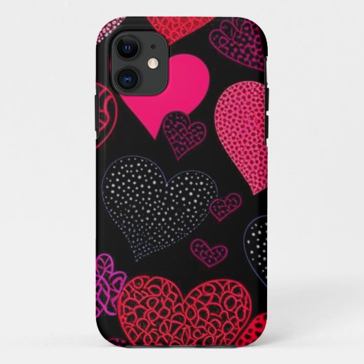 Heet Roze Drieluik Muur Kunst Case-Mate iPhone Case (Achterkant)