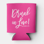 Heet Roze Drink in Liefde Hand Lettering Koelbox Blikjeskoeler (Voorkant)