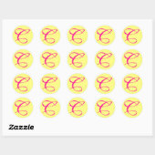 HEET ROZE EN CRÈME C STICKER SEAL (Vel)