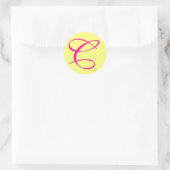 HEET ROZE EN CRÈME C STICKER SEAL (Tas)