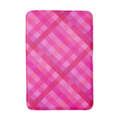 Heet roze en lavender plaid badmat (Voorkant Verticaal)