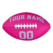 HEET ROZE EN LICHT PAARSE Custom Football (Voorkant)