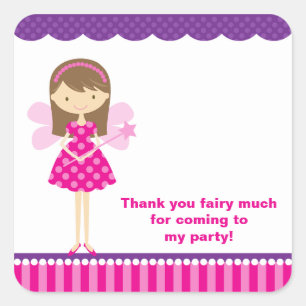 Heet Roze en Paarse Fairy Stickers