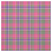 Heet Roze en Paarse  Plaid Stof (Swatch)