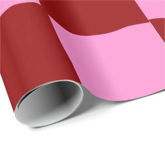 Heet roze en rode speelse vette retro cadeaupapier