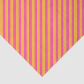 Heet Roze en Sinaasappel Diagonaal Gestreept Tissuepapier (Detail)