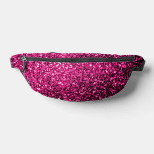 Heet roze faux glitter sparkles heuptasje
