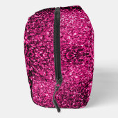 Heet roze faux glitter sparkles toilettasje (Rechts)