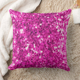 Heet Roze Faux Sequin Glitter Sierkussen