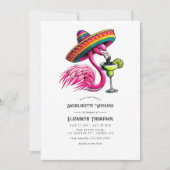 Heet-Roze Feest Flamingo Meisje-onder-ons Weekend Kaart (Voorkant)