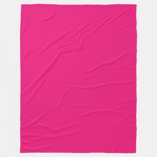 Heet Roze fleece deken (Voorkant)