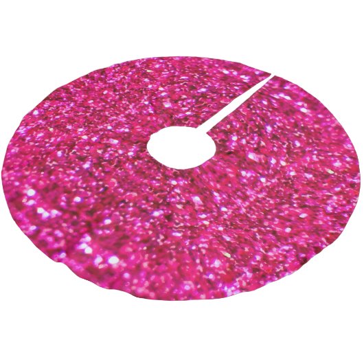 Heet roze glitter Kerstmis boom rok Kerstboom Rok (Gekanteld)