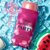 Heet Roze Glitter Moderne Glam Bachelorette Feest