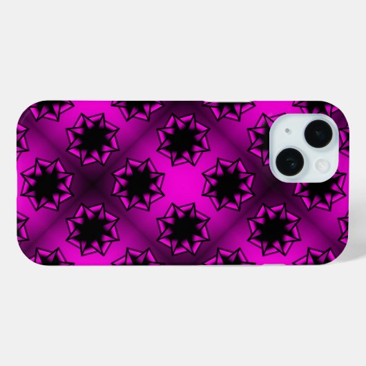 Heet Roze Gradiënt Star Bow Case-Mate iPhone Case (Achterkant (horizontaal))