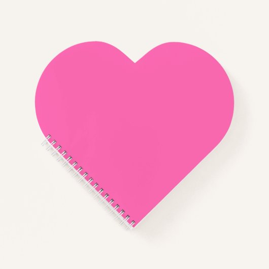 Heet roze hartvormig Notitieboek (Voorkant)