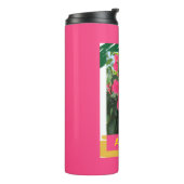 Heet Roze Hibiscus Thermosbeker (Gedraaid links)