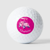 Heet roze kar naam  golfballen (Voorkant)