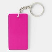 Heet Roze Kerst Acryl Sleutelhanger (achterkant)